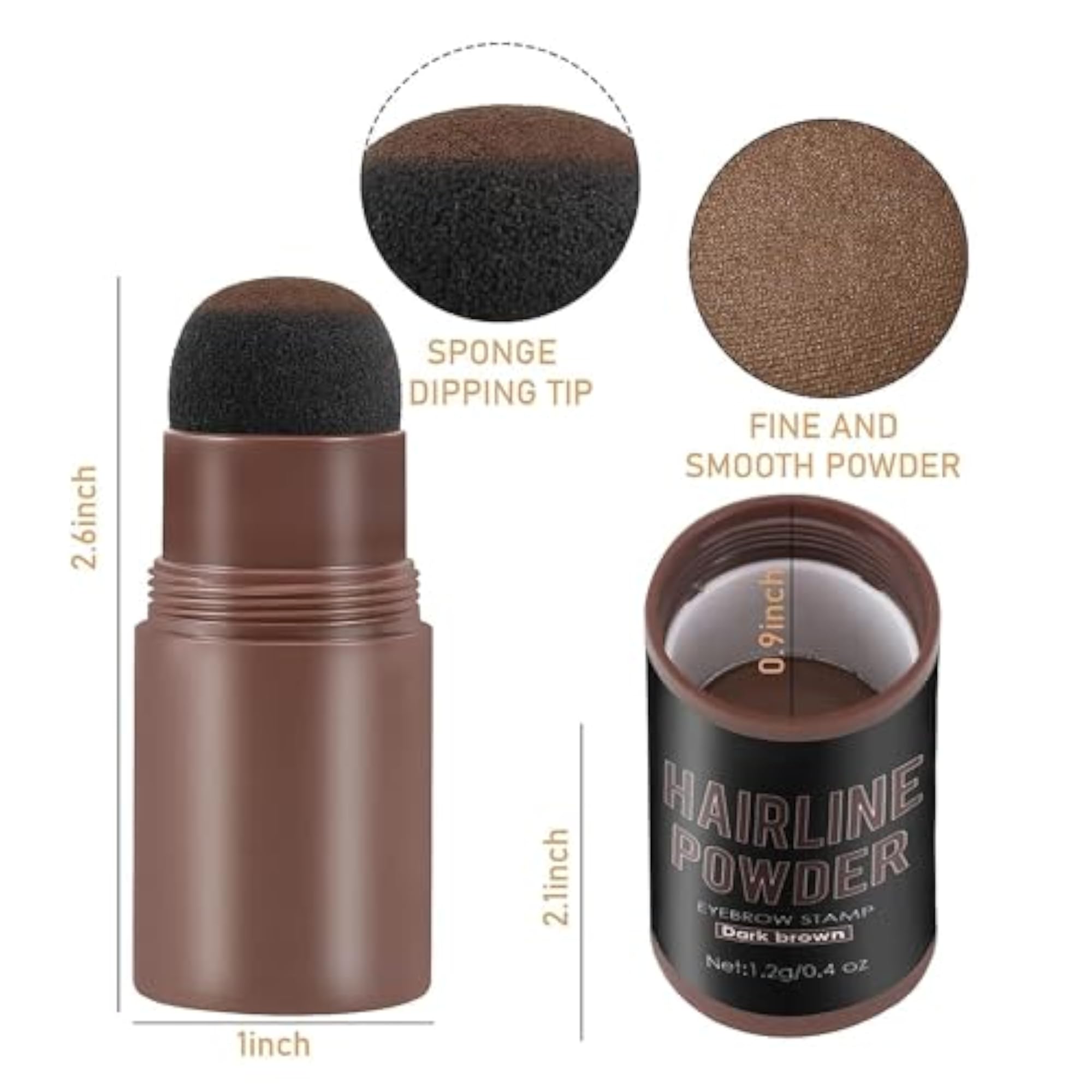 Hairline Shadow Powder Stick for Natural Hair Shading